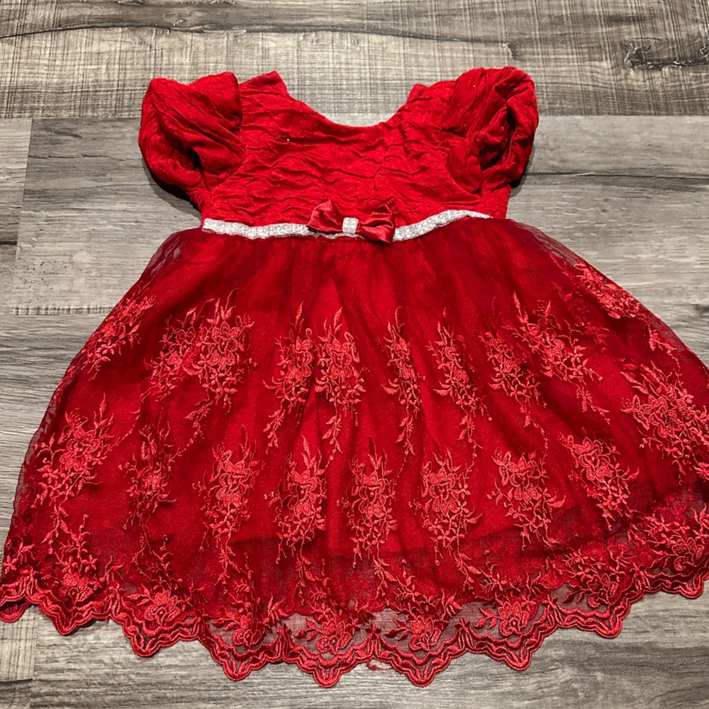 Nannette Baby red dress 18mo